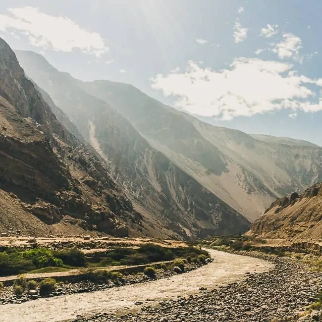 Cañón del Pato - lugares turísticos en Perú