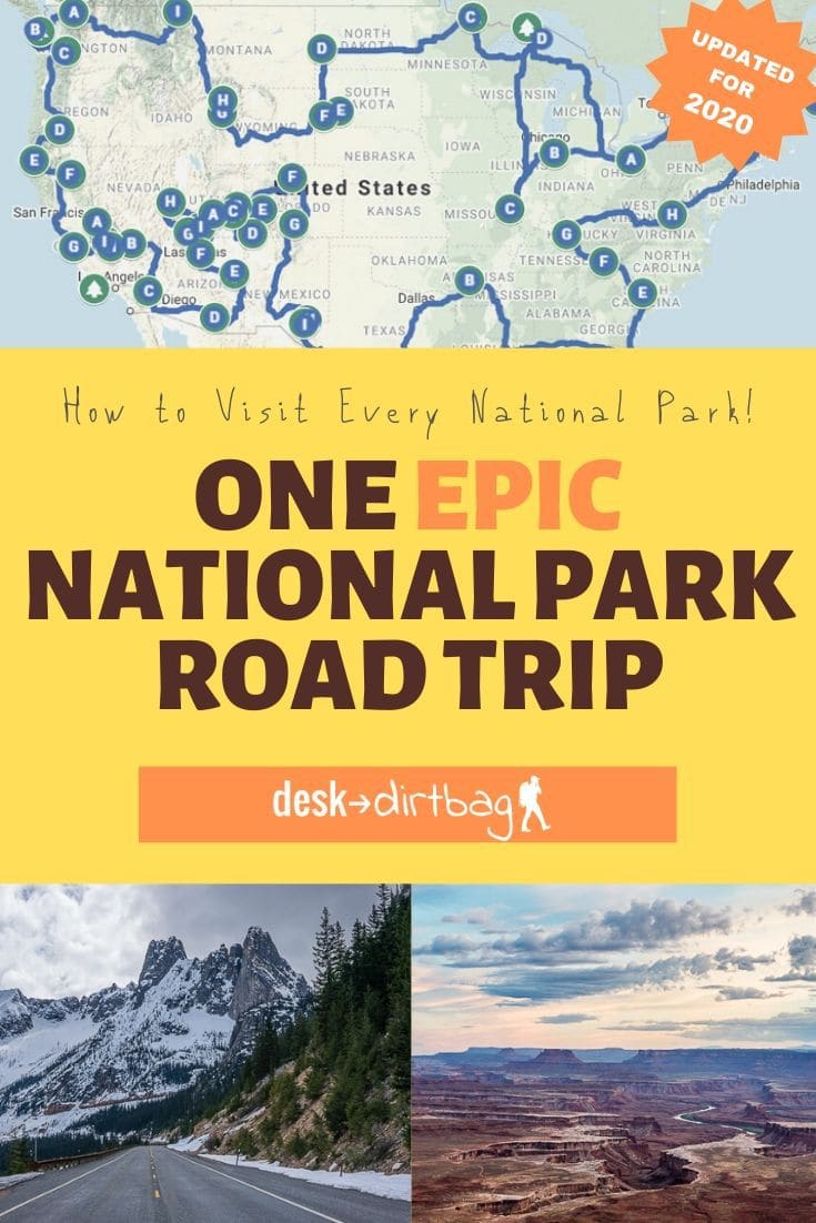 road trip of us national parks