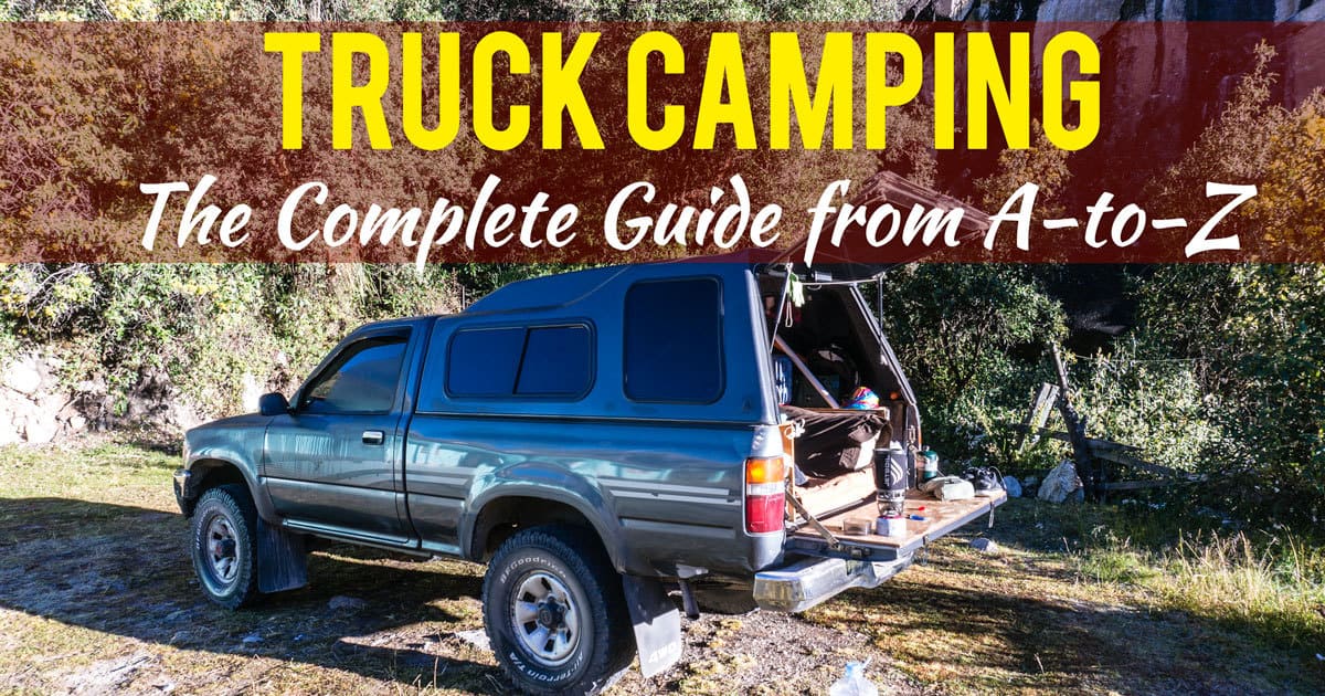 Camping in a pickup truck bed hot sale