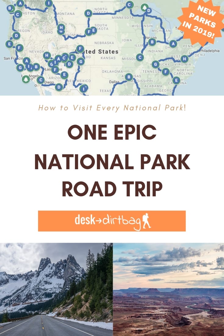 national park road trip loops