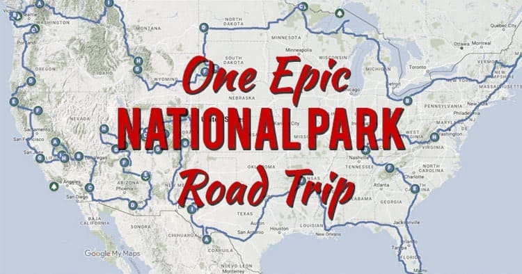 road trip of us national parks