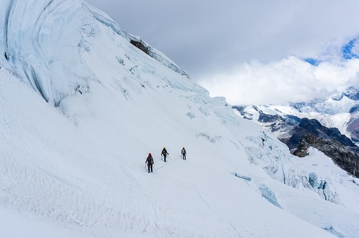 Climbing Yanapaccha Peru Cordillera Blanca