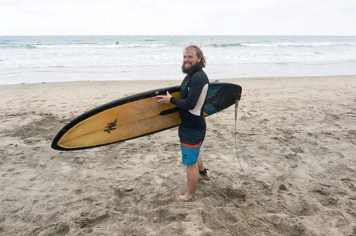 Surfing in Ecuador when I'm working less, living more, and traveling lots!
