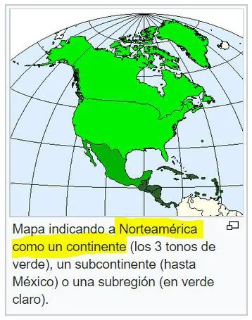 mapa de norteamerica