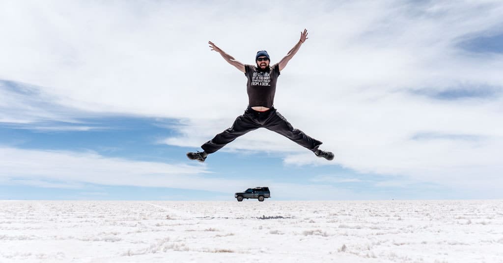 Salto en Salar de Uyuni - ganar dinero extra