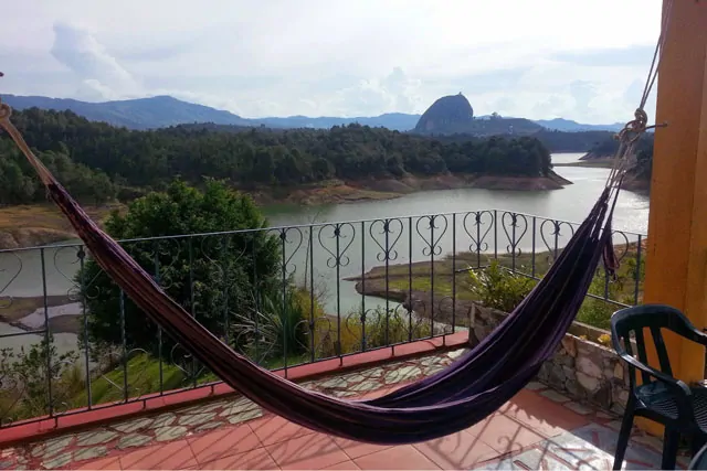 View while traveling in Guatape, Colombia (Travel Banking 101)