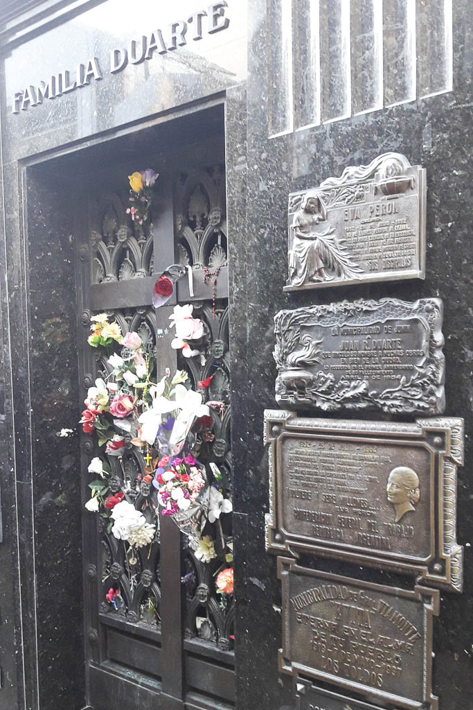 Duarte Family grave with Eva Peron - The Top 18 Things to Do in Buenos Aires