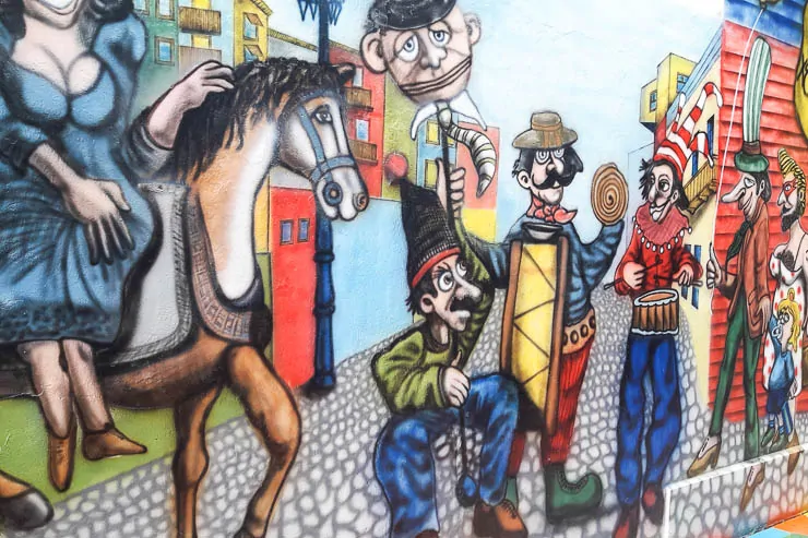 Street art in the Boca Neighborhood - The Top 18 Things to Do in Buenos Aires