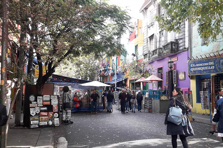 Busy streets in La Boca Neighborhood - The Top 18 Things to Do in Buenos Aires