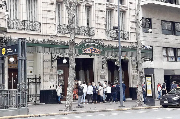 Line to enter Cafe Tortoni - The Top 18 Things to Do in Buenos Aires