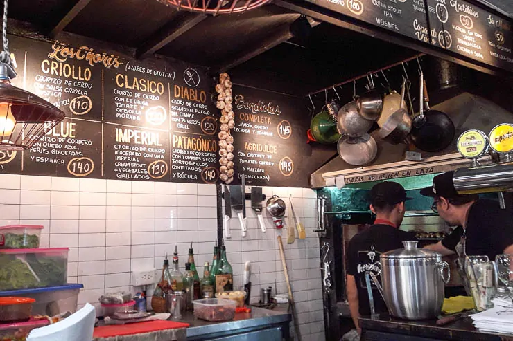 Lots of different kinds of choripanes - The Top 18 Things to Do in Buenos Aires