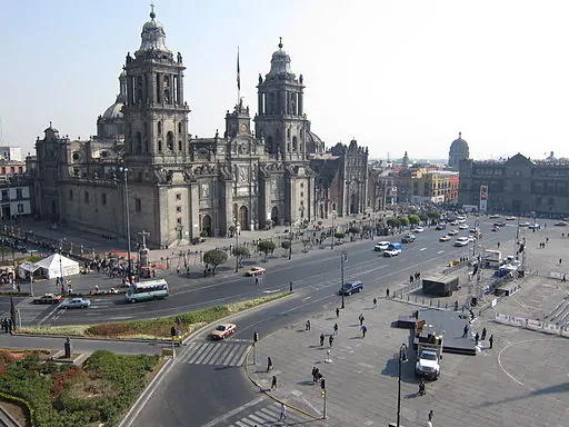 best Mexico City hostels Zocalo Cathedral