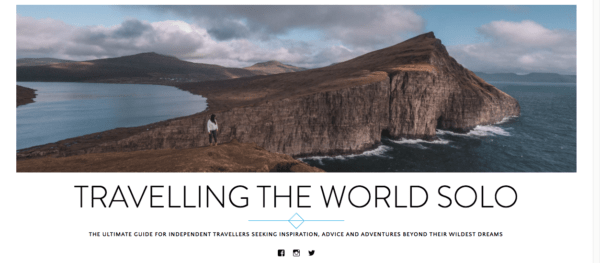 top travel bloggers to follow travelling the world solo