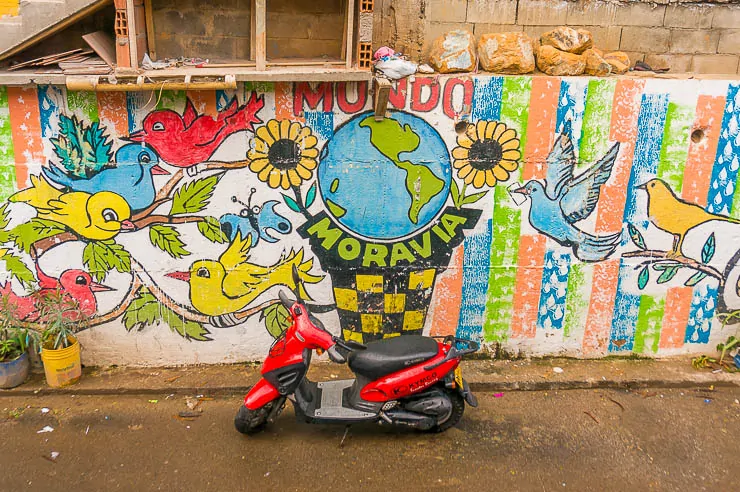 Mundo Moravia Medellin -- street art on this Medellin barrio tour