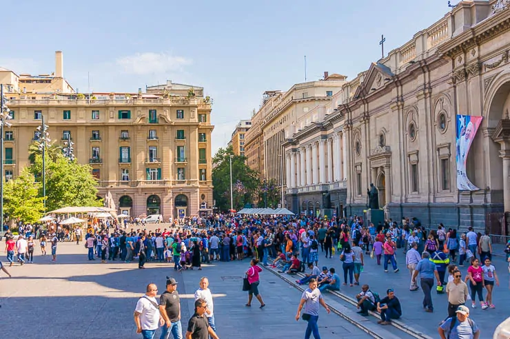 Plaza de Armas in Santiago Chile