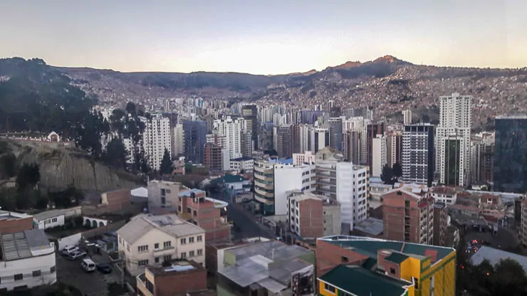 View of the La Paz Skyline - Things to Do in La Paz Bolivia