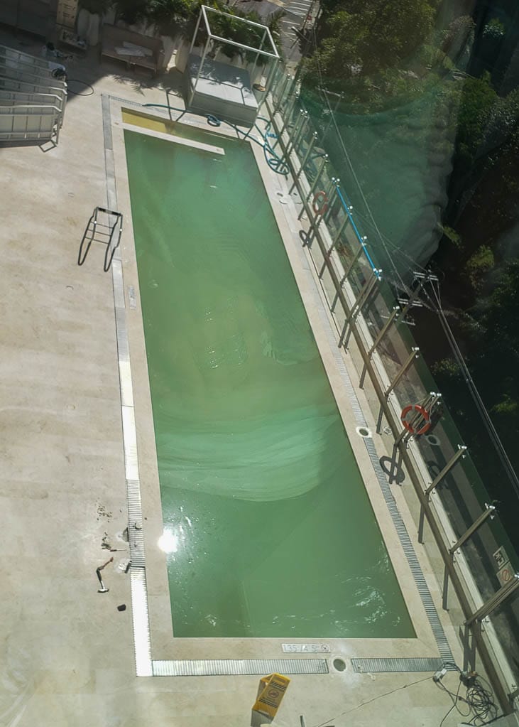 Medellin Marriott Hotel Pool on the fourth floor