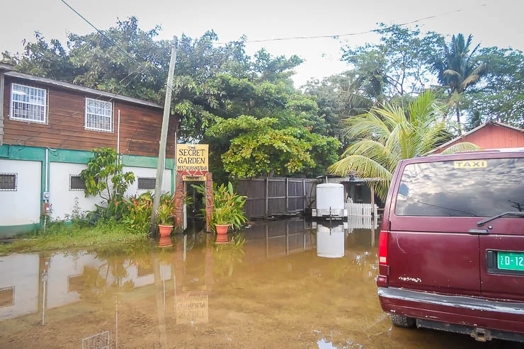 Flooding is not uncommon in Belize -- one things you should keep in mind when consider is Belize safe?