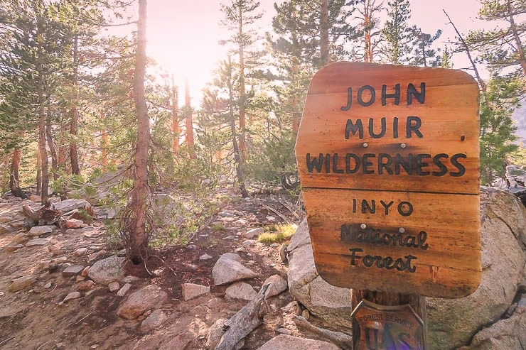 John Muir Wilderness Sign - Day Hike Essentials