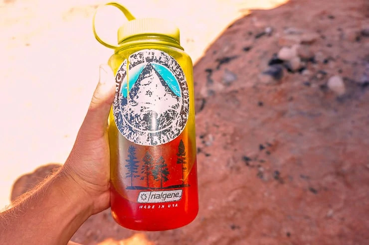 Water bottles and water treatment is an essential - Day Hike Essentials