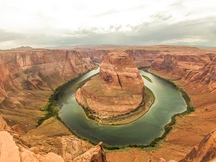 Horseshoe Canyon near Page, Arizona is an excellent road trip from Las Vegas