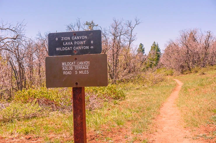 Great signage throughout many Zion National Park hikes, including this one on the Zion Traverse