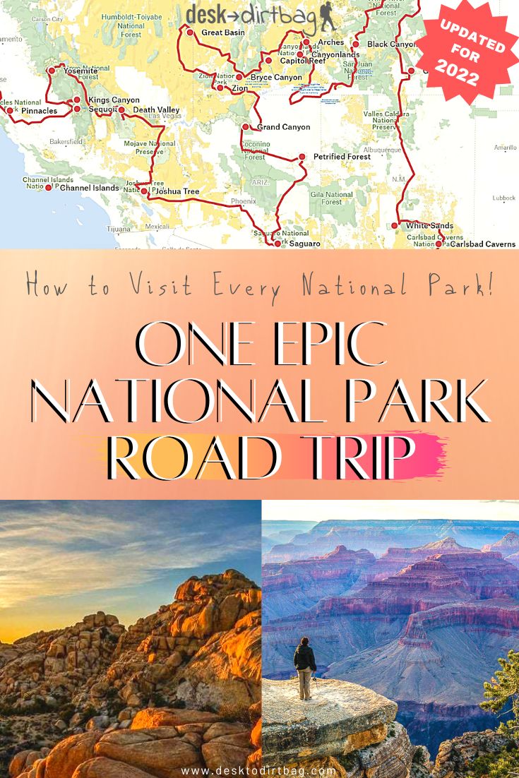 road trip of us national parks